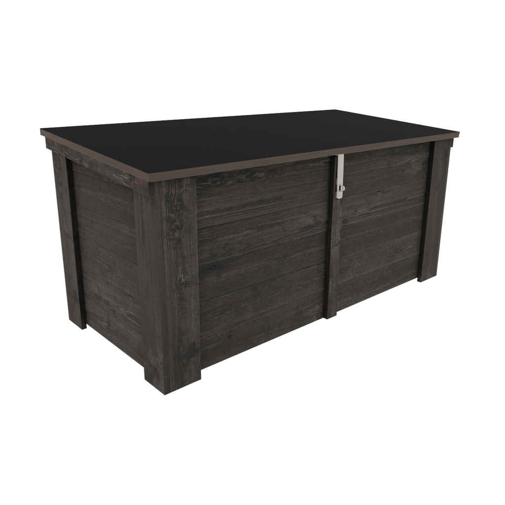 Piha-arkku kaltevalla kannella, harmaa