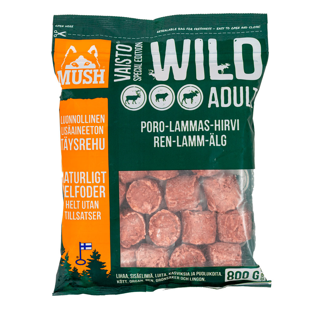Mush Vaisto Wild poro-lammas-hirvi 3 kg