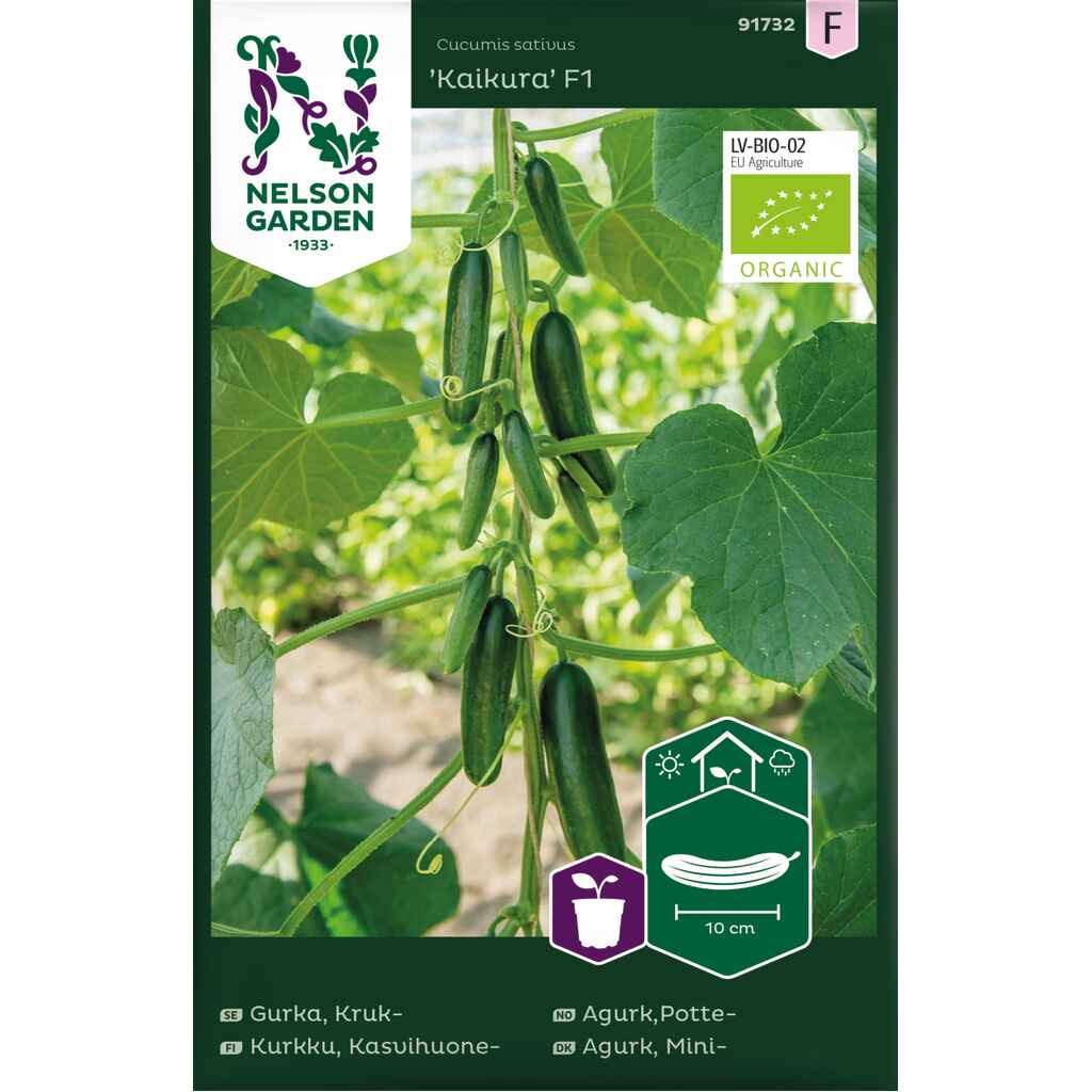 Kasvihuonekurkku 'Kaikura' F1 luomu
