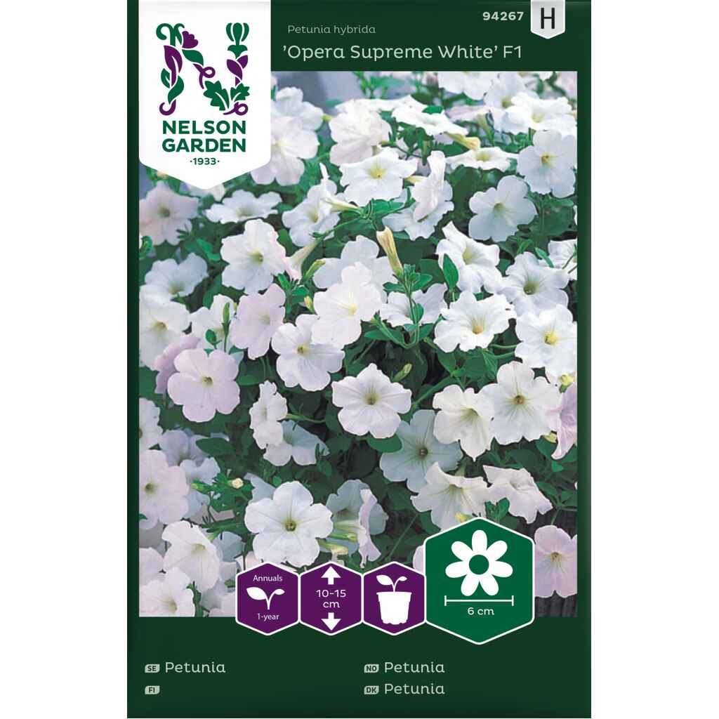 Tarhapetunia 'Opera Supreme White' F1
