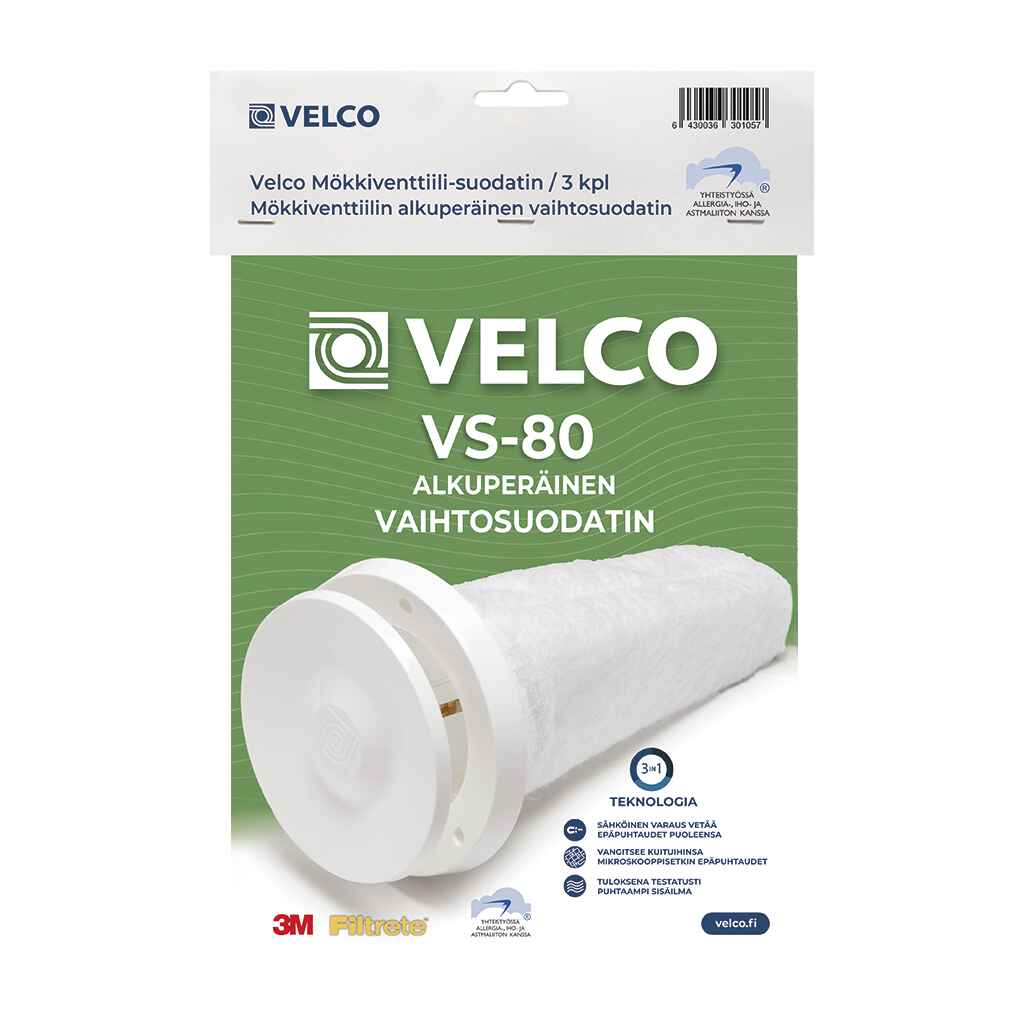 Vaihtosuodatin Velco VS 80