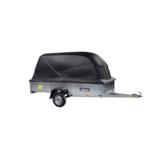 Peräkärry Juncar 330LW mustalla kuomulla
