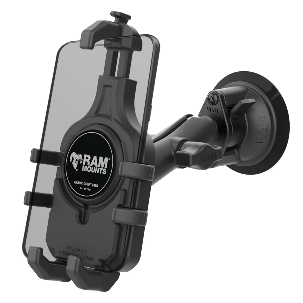 RAM Mounts Quick-Grip Pro -puhelinteline Twist-Lock-imukupilla RAM-B-166-PD5U
