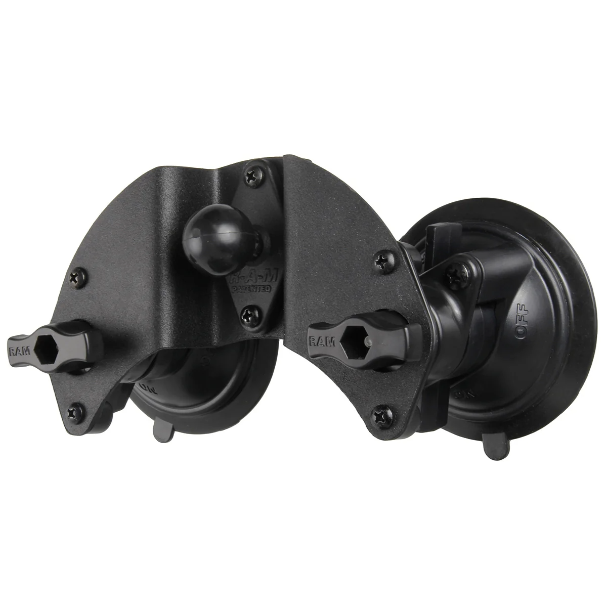 RAM MOUNTS B 2 x Imukuppi Kiinnitys Kääntyvä RAM-B-189B-PIV1U