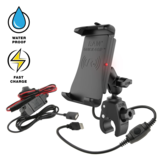 RAM MOUNTS Quick-Grip 15W Vedenpitävä Langaton Latausteline Ja Laturi Koura kiinnitys RAM-B-400-A-UN14W-V7M-1