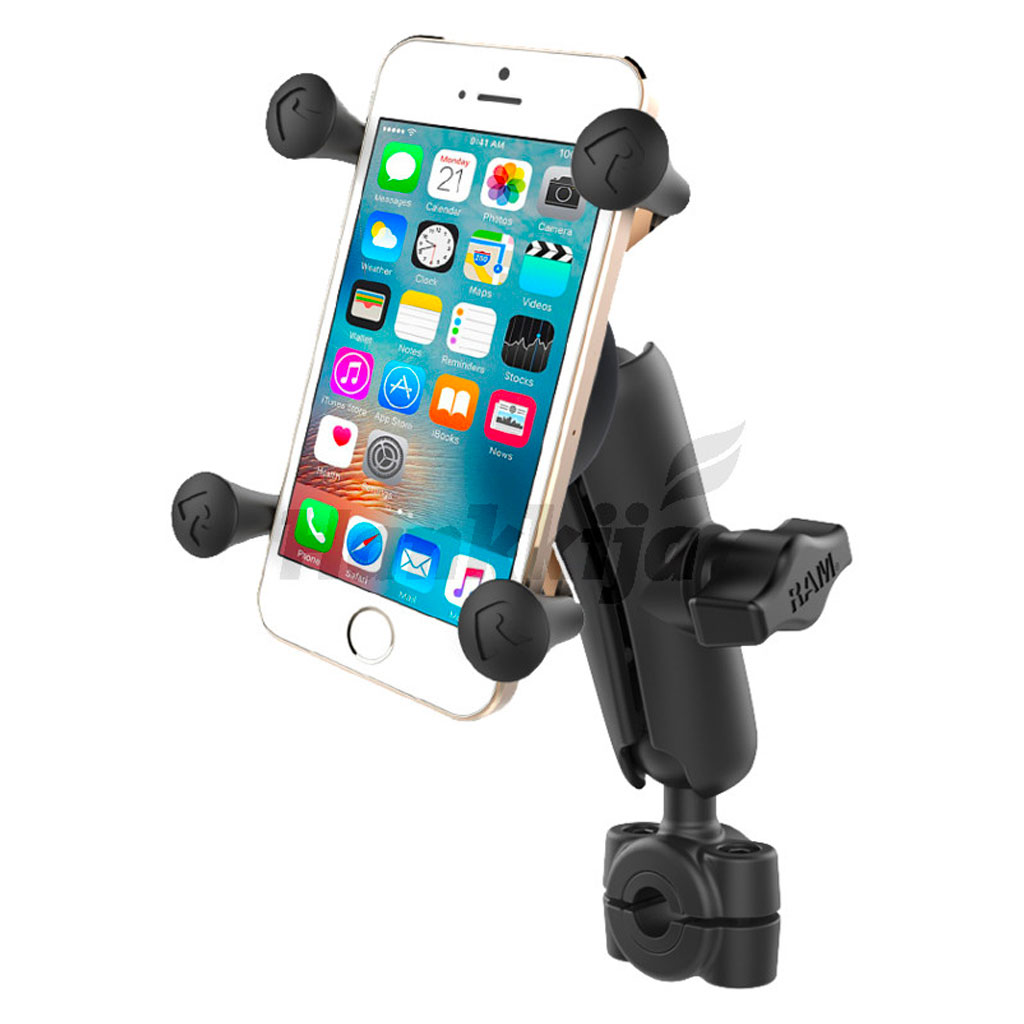 RAM MOUNT B X GRIP Puhelinteline 90mm Varrella Putkikiinnitys