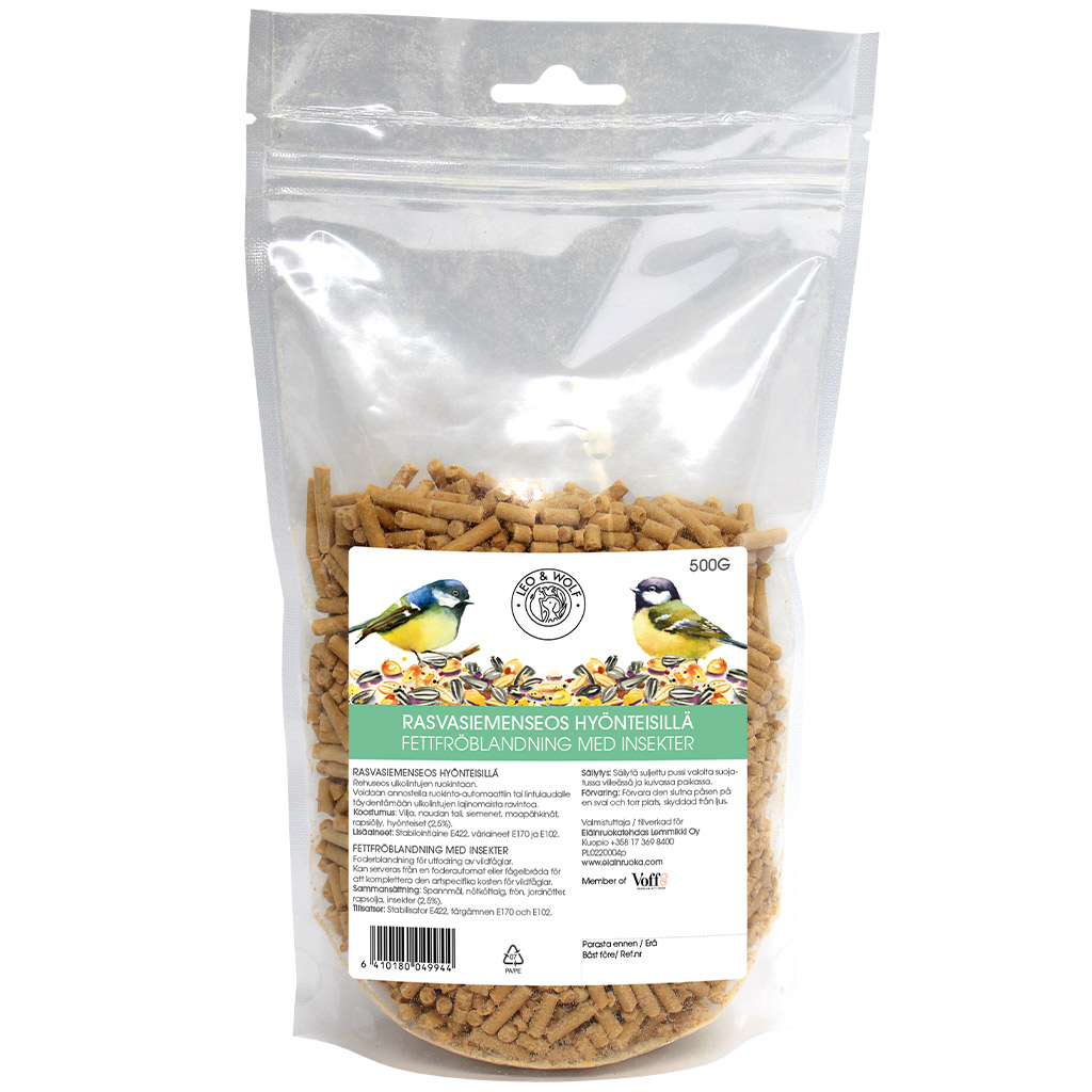 Rasvasiemenseos hyönteisillä 500 g