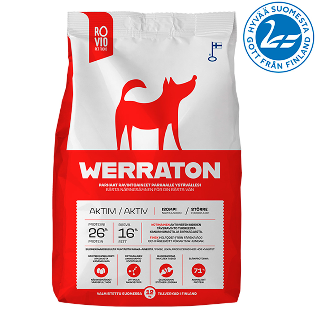 Rovio Werraton Aktiivi koiranruoka 12 kg