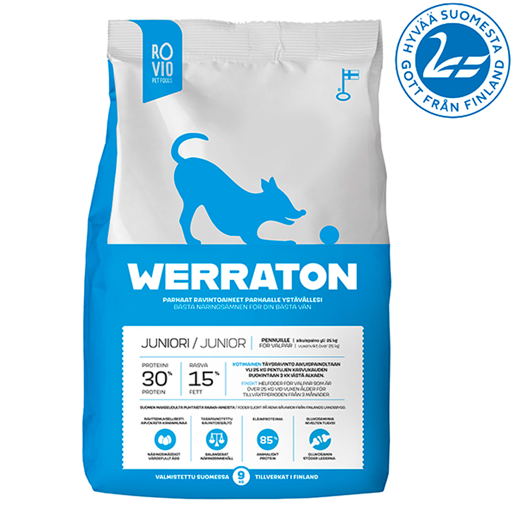 Rovio Werraton Juniori 9 kg koiranruoka