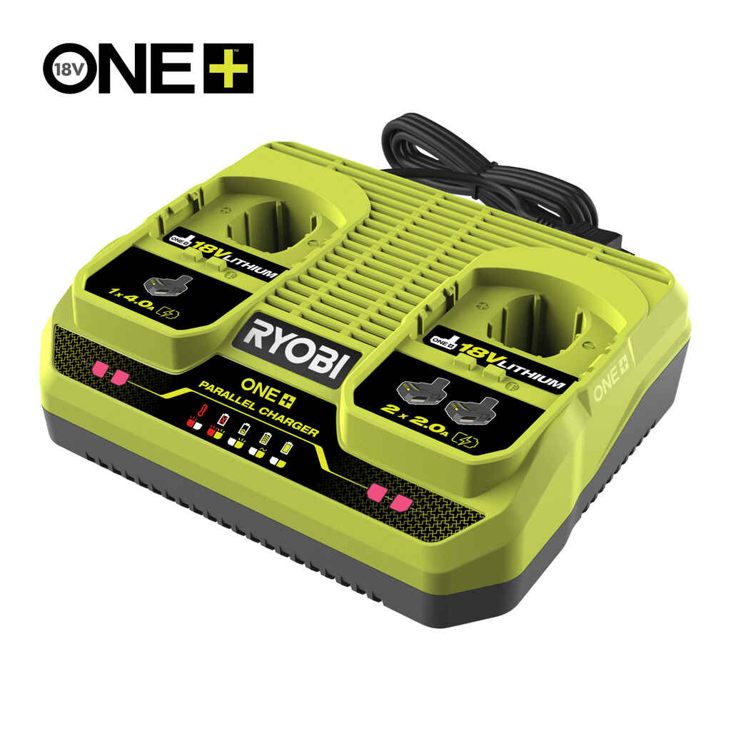 Tuplalaturi RYOBI 2 x 4a 18V ONE+ RC18240