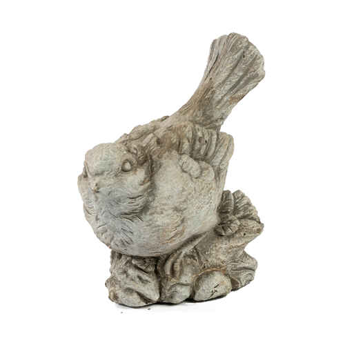Koristelintu, sementti, korkeus 14,5 cm