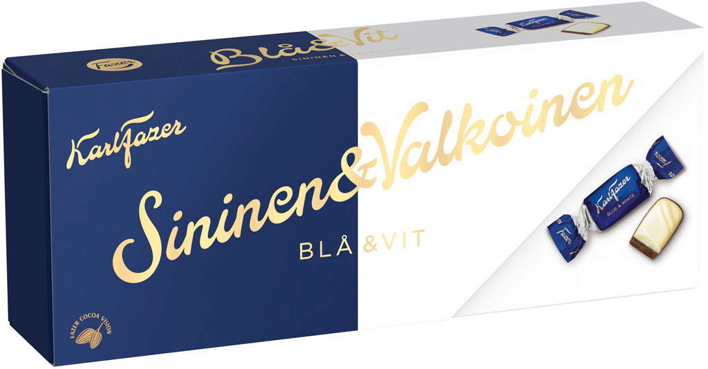 Karl Fazer sininen & valkoinen suklaakonvehdit 250 g