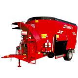 Trioliet Solomix P2, 1600 ZK seosrehuvaunu olkipuhaltimella