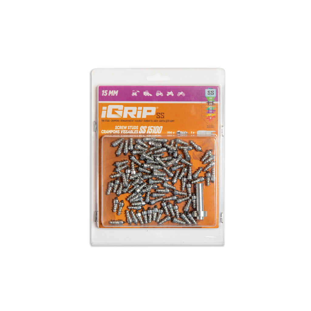 Jäänasta SS 15mm 100kpl tylppä iGrip