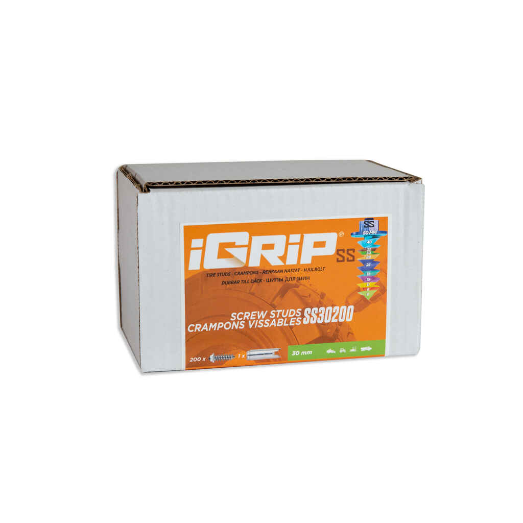 Jäänasta SS 30mm 200kpl tylppä iGrip