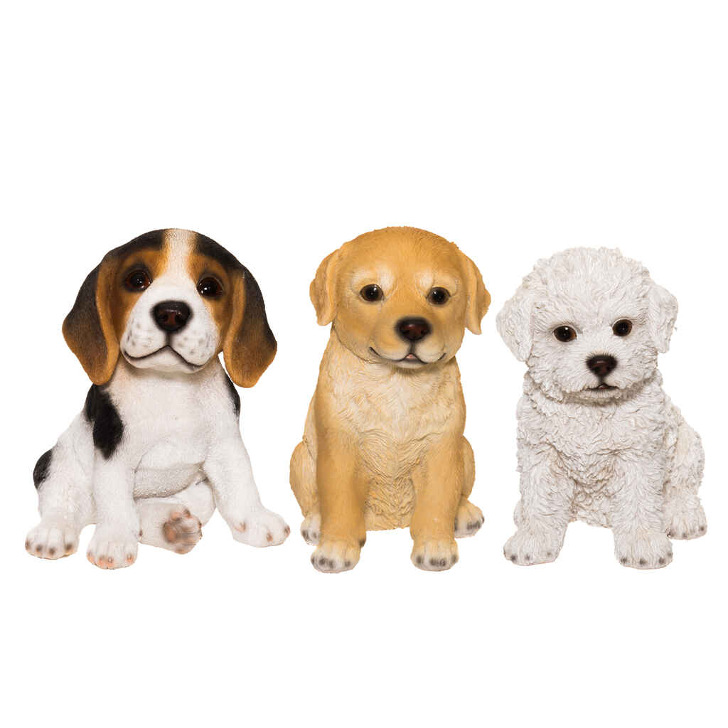 Patsas koiranpentu istuva 16 cm