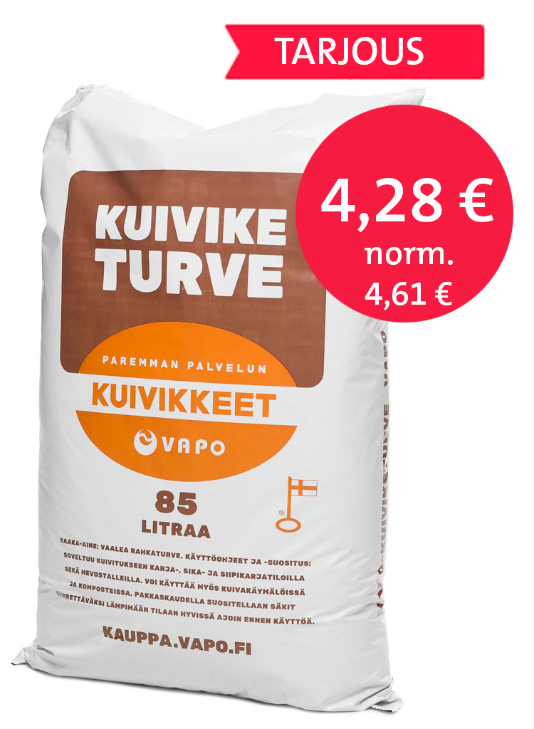 TARJOUS Kuiviketurve 85 l kuohkea säkissä