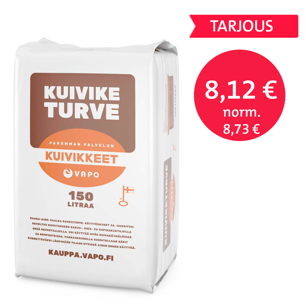 TARJOUS Kuiviketurvepaali 150 litraa