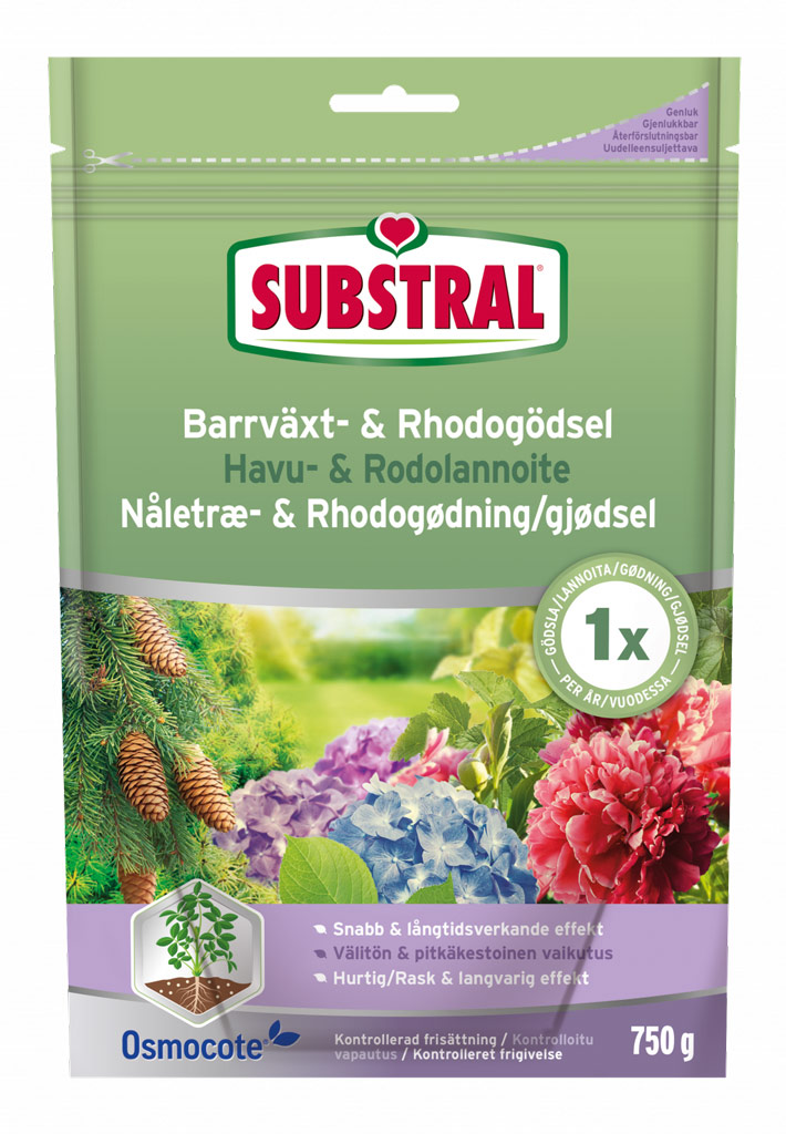 Substral Pitkävaikutteinen Havu- & Rodolannoite 750 g