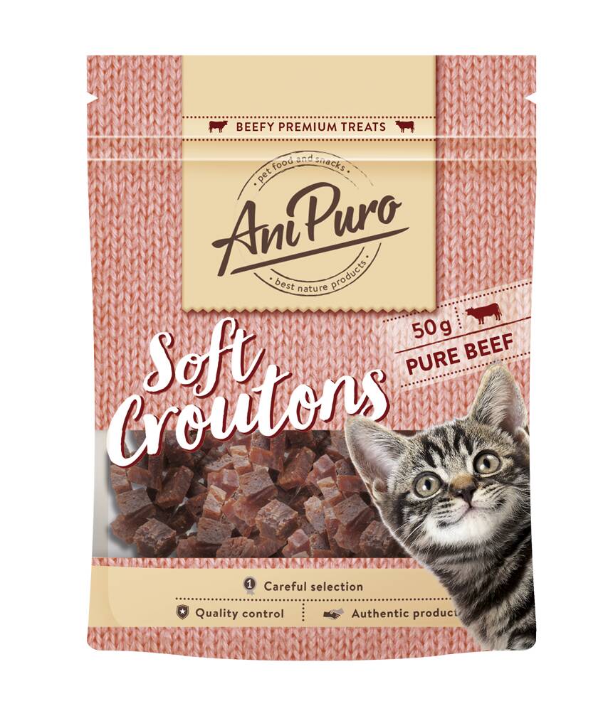 Anipuro Soft Croutons beef -makupalat 50g