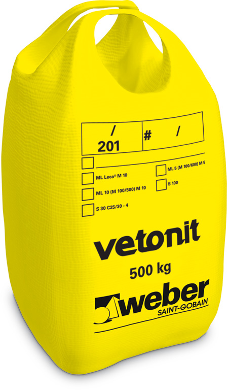 Vetonit M100/600 muurauslaasti, 500 kg