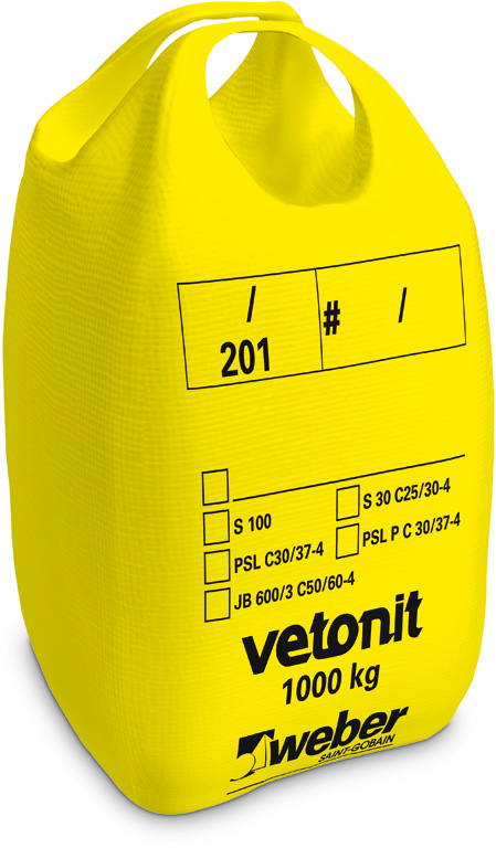 Vetonit S 30 sementtilaasti, 1000 kg