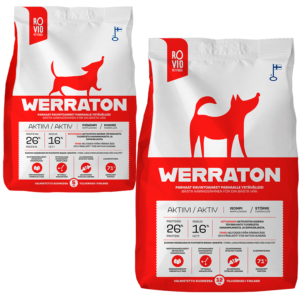 Rovio Werraton aktiivi 12 kg + 5 kg