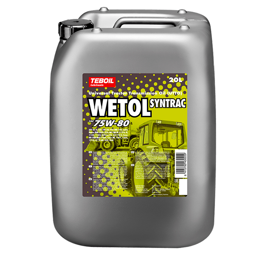 Teboil Wetol Syntrac 75W-80 20 l