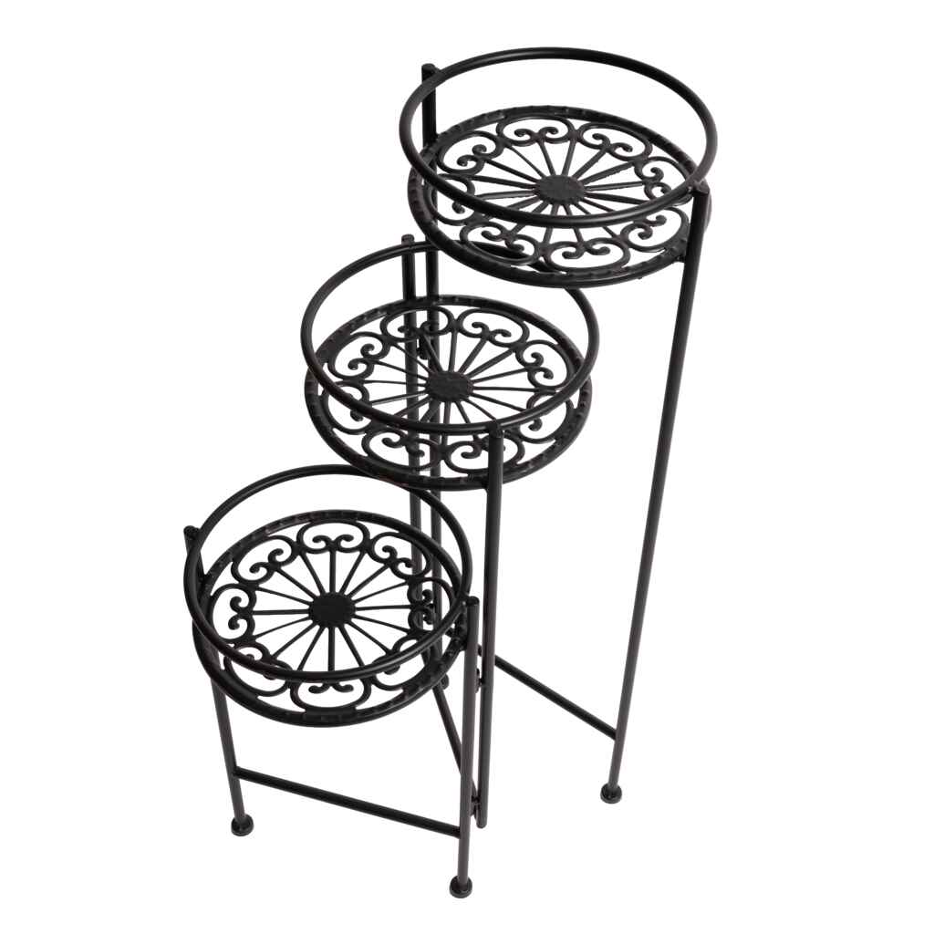 Kukkataso 3-osainen musta