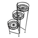 Kukkataso 3-osainen musta