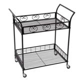 Puutarhavaunu musta 61x35x66 cm