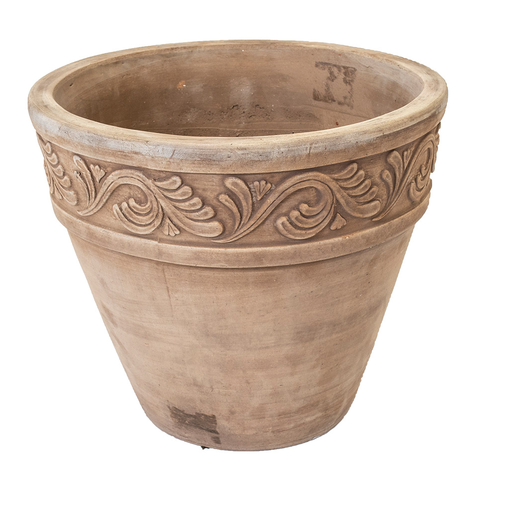 Koristeellinen terracottaruukku