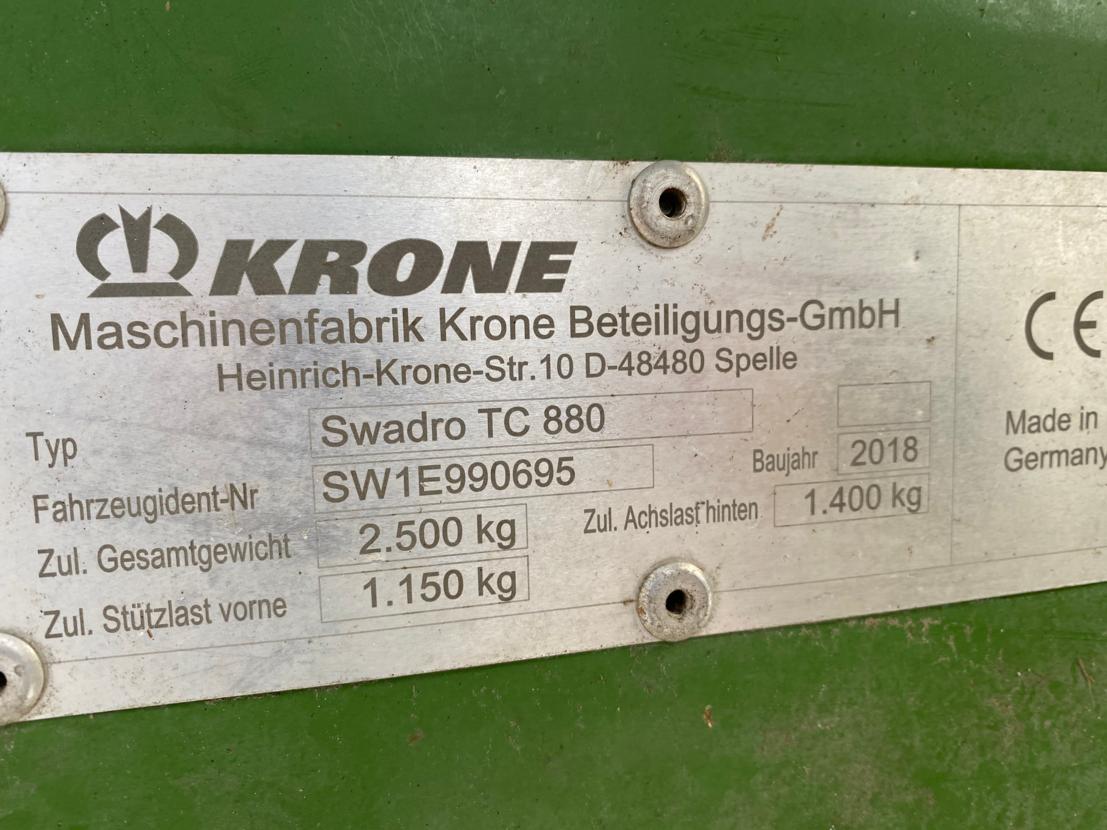 Krone Swadro Tc 880 Plus